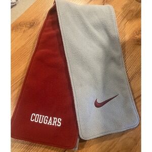 Vintage Washington State Cougars Scarf Nike Fleece Reversible Red Gray College